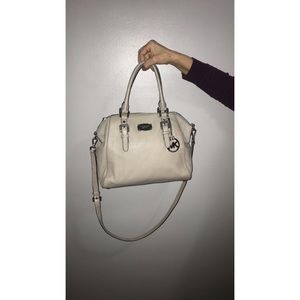 Gray Michael Kors purse